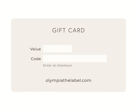 Olympia Physical Gift Card