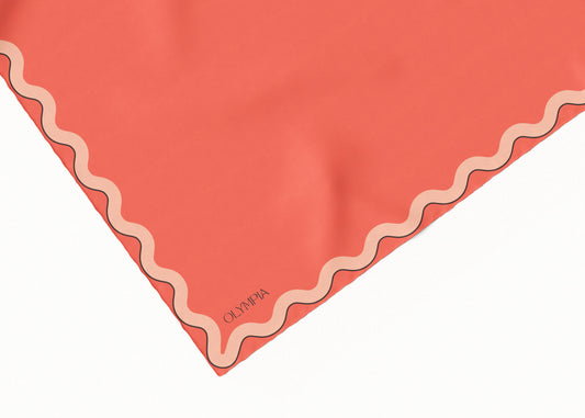 Sophie Prawn Cocktail Scarf - 89x89cm Silk Teill
