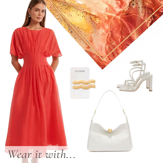 Paloma Scarf - 89x89cm Silk Twill - Limited Edition (NZ)