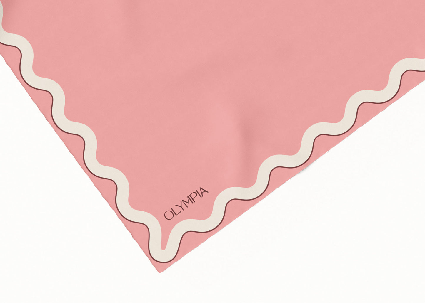 Sophie Peach Bloom Silk Cotton Scarf - 64x64cm