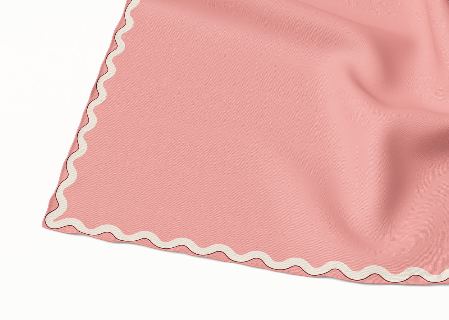 Sophie Peach Bloom Scarf - 89x89cm Silk Twill