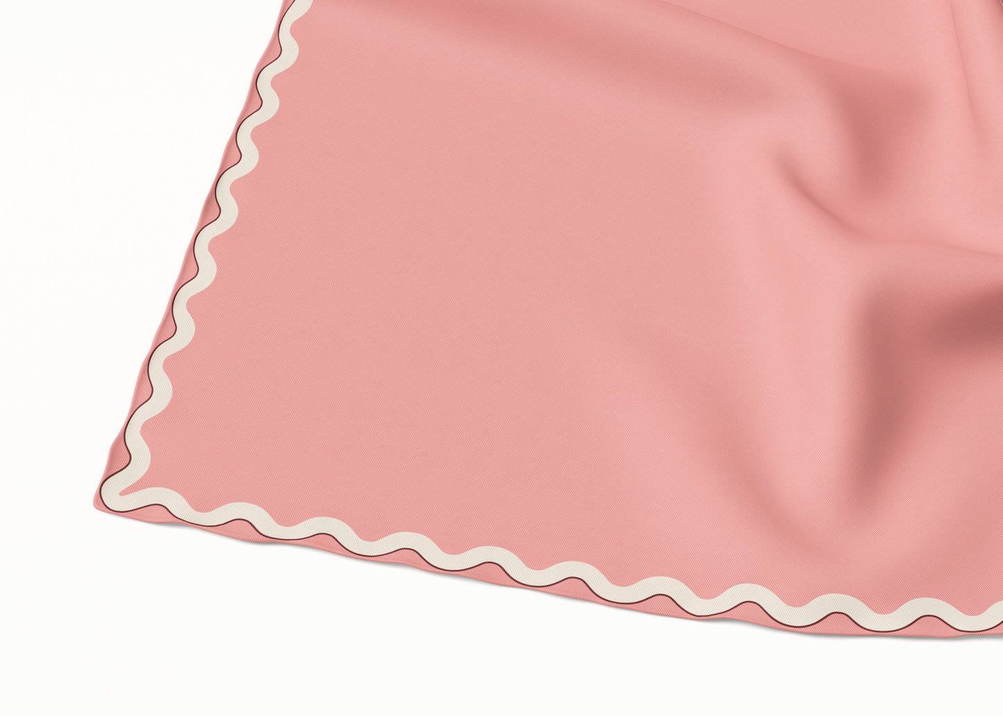 Sophie Peach Bloom Scarf - 89x89cm Silk Twill - Imperfect