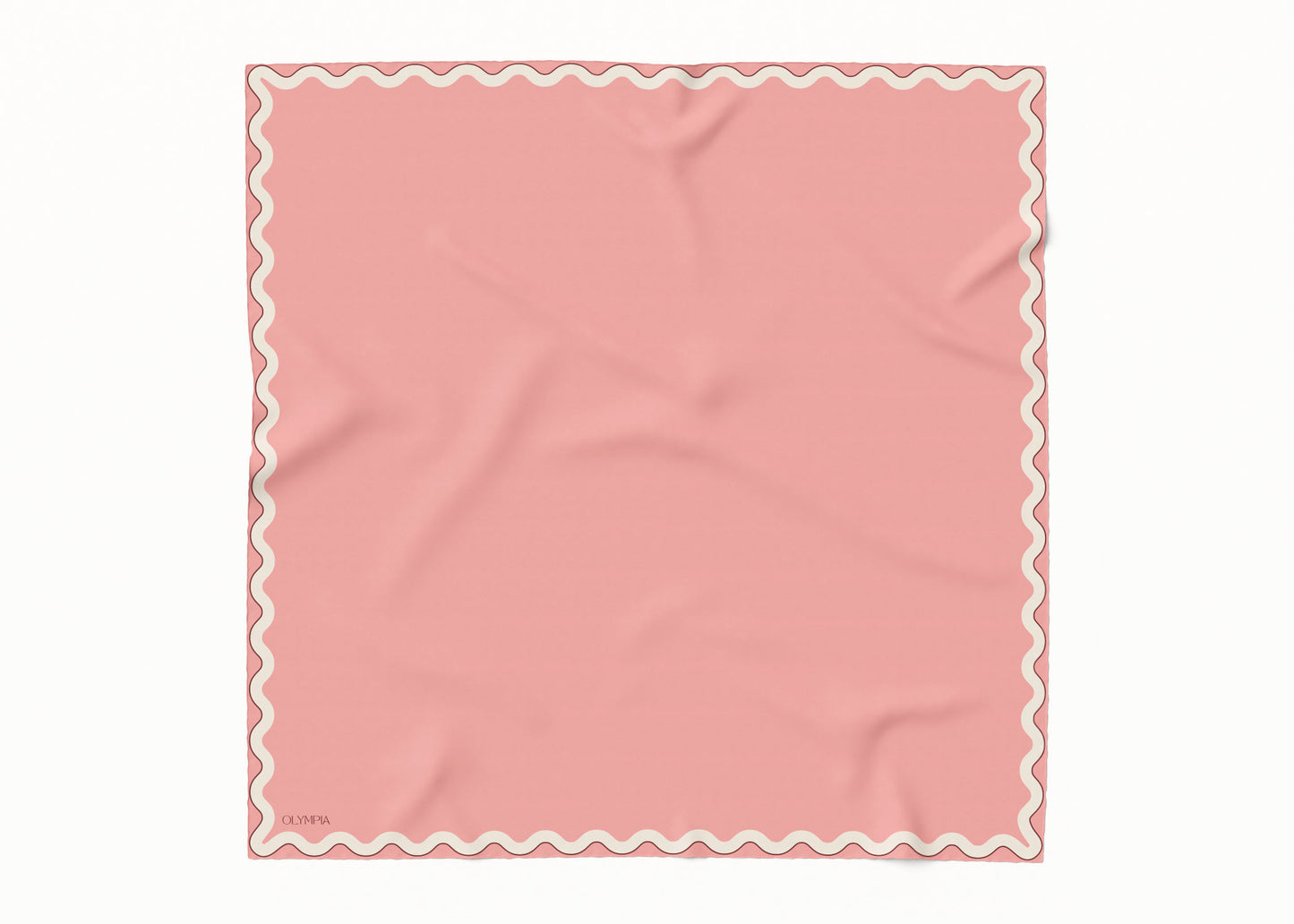 Sophie Peach Bloom Scarf - 89x89cm Silk Twill