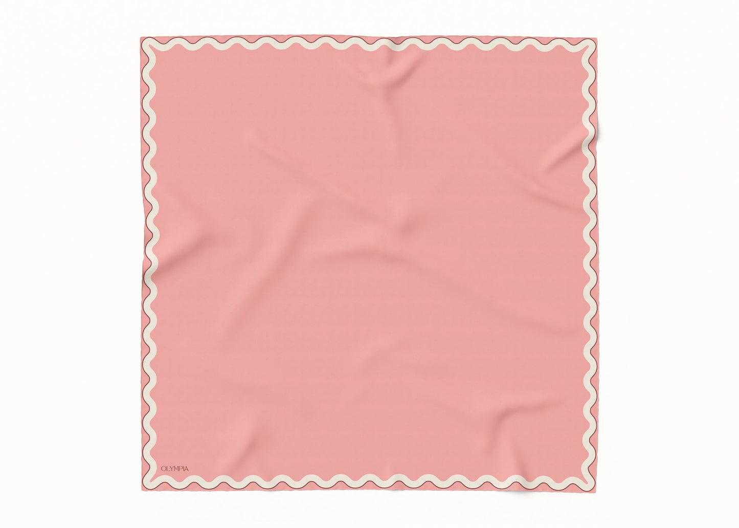 Sophie Peach Bloom Scarf - 89x89cm Silk Twill - Imperfect