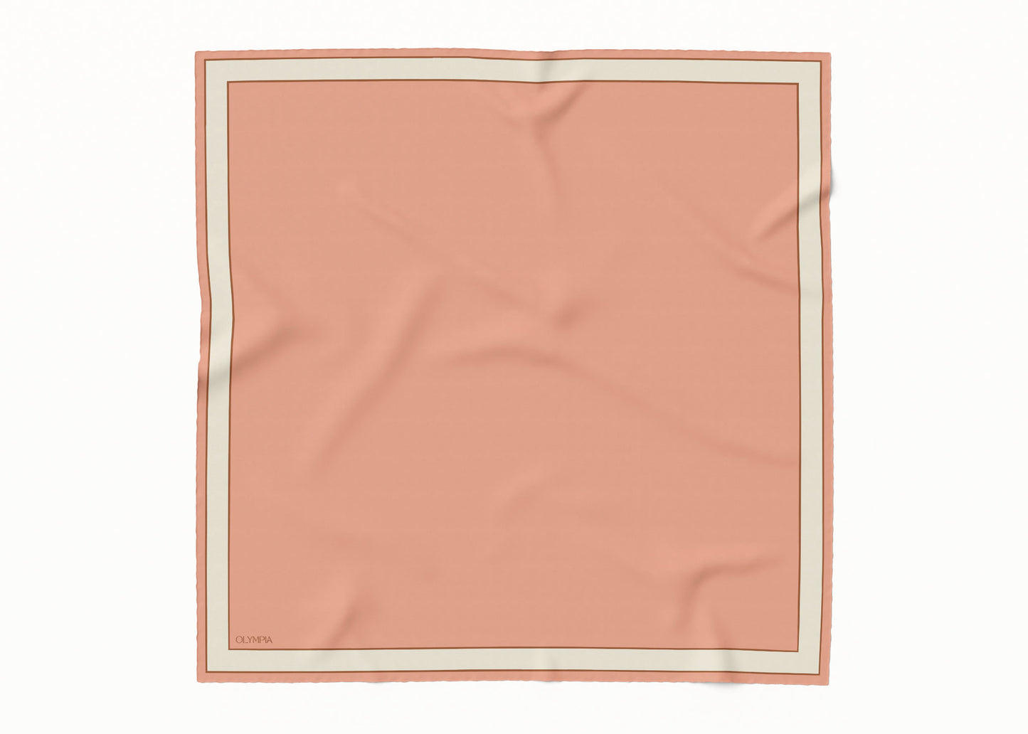 Delphine Blush Biscotti Scarf - 89x89cm Silk Twill