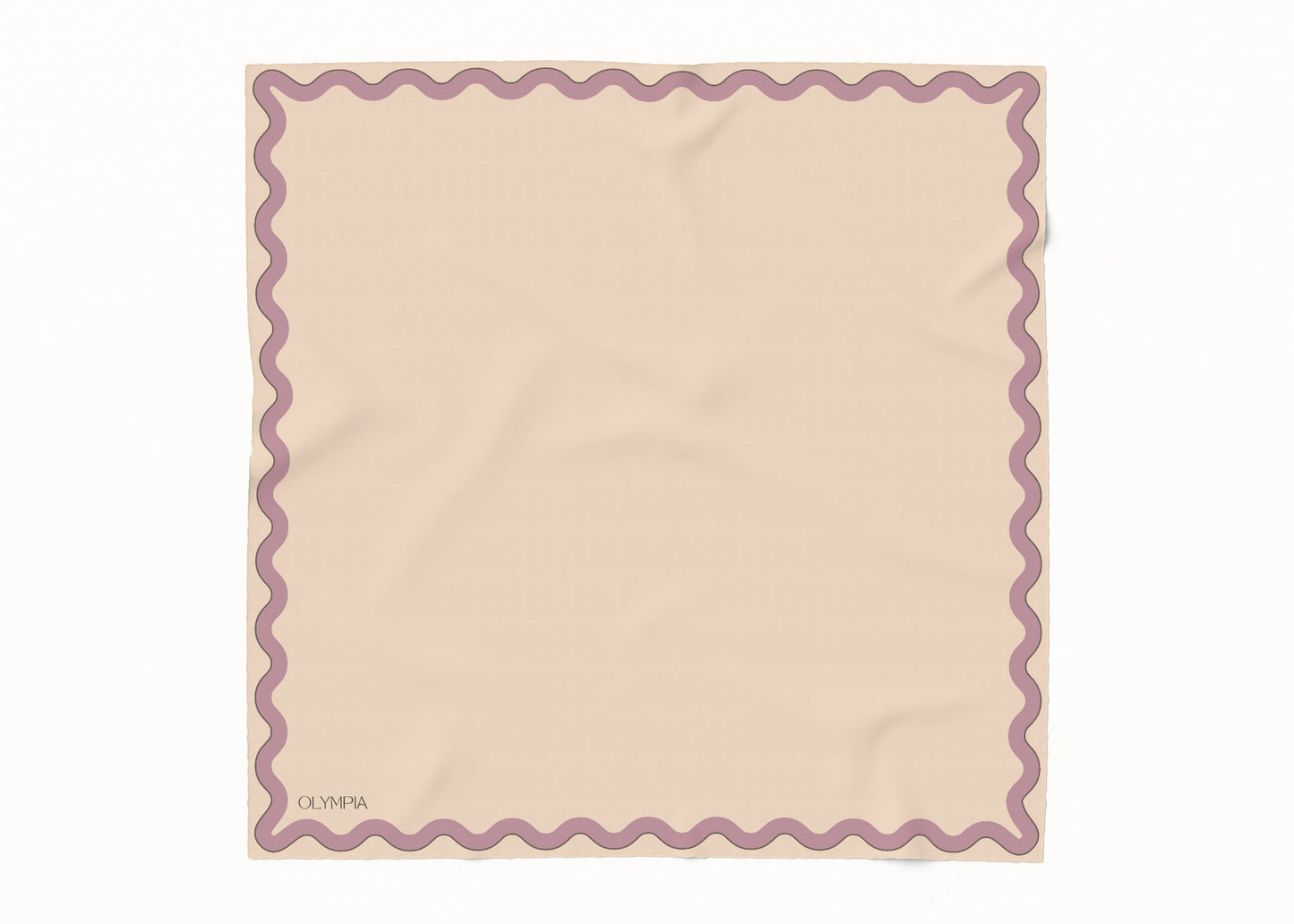 Sophie Dusty Peach/Lavender Silk Scarf - 54x54 (NEW)
