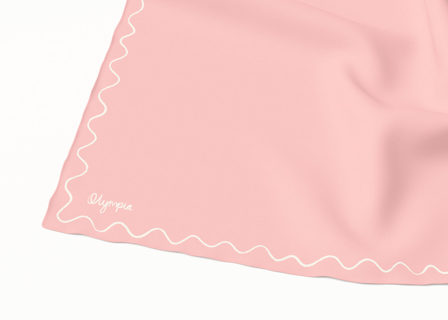 Emilia Blush Glow Scarf - 54x54cm Silk Cotton