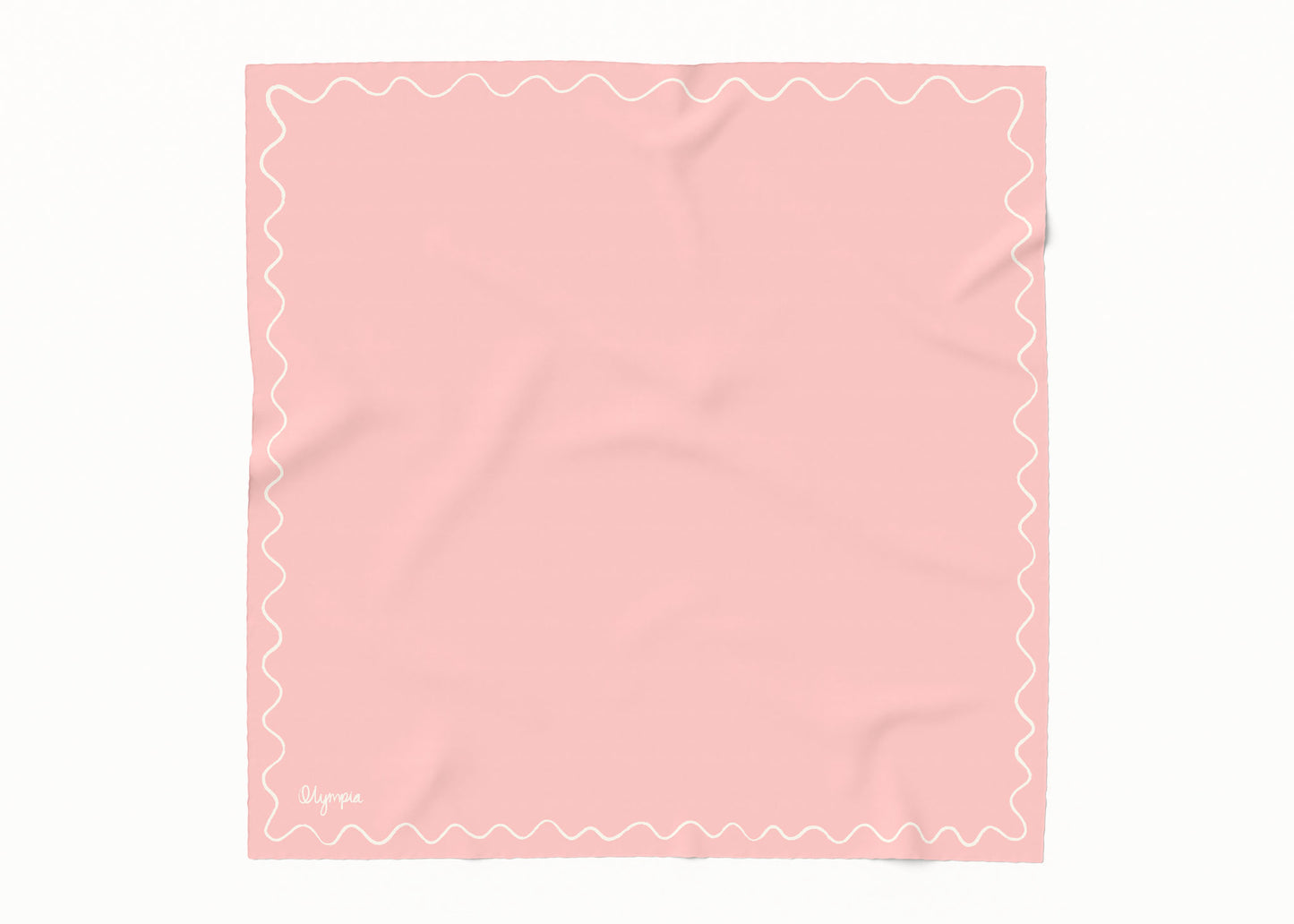 Emilia Blush Glow Scarf - 54x54cm Silk Cotton