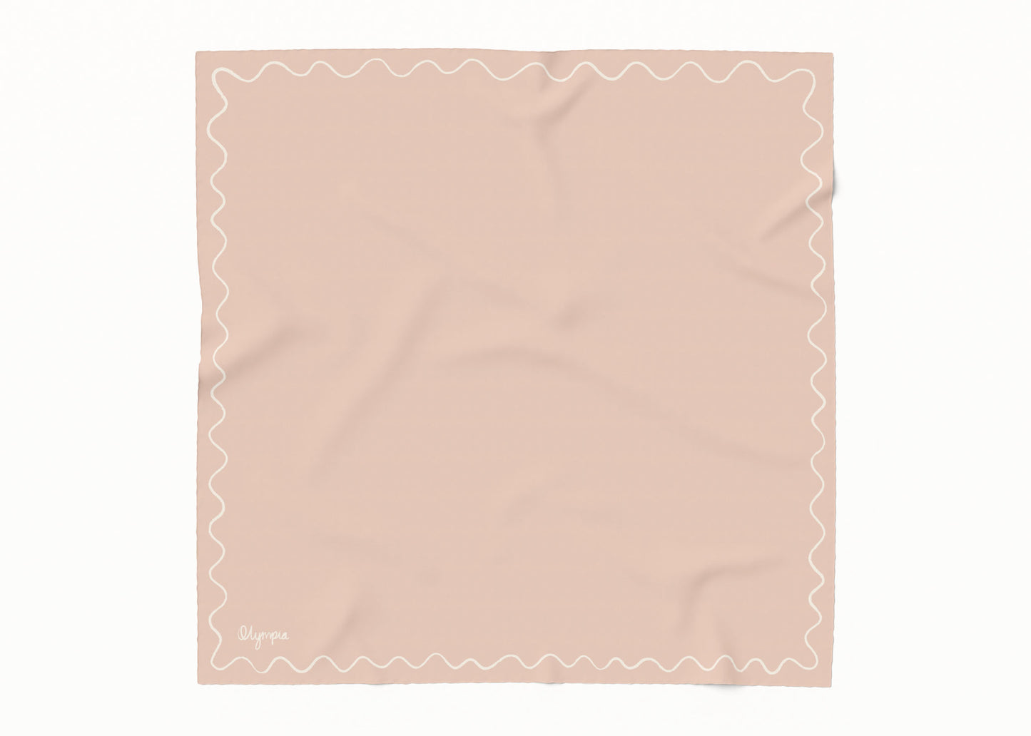 Emilia Peach Whisper Scarf - 54x54cm Silk Cotton