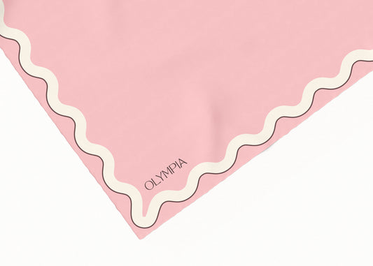Sophie Rose Quartz Scarf - 54x54cm Silk Cotton