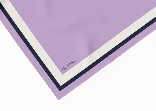 Tilda Lilac/Coconut Milk/Maritime Scarf - 89x89cm Silk Twill