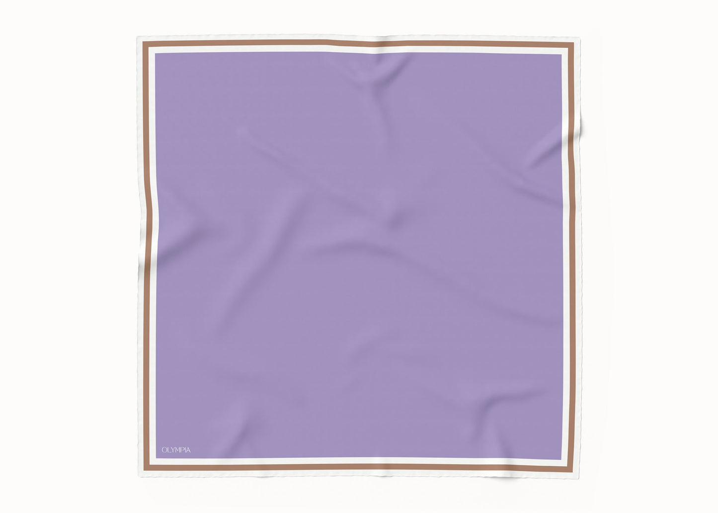 Grace Lilac/Caramel Scarf - 89x89cm Silk Twill