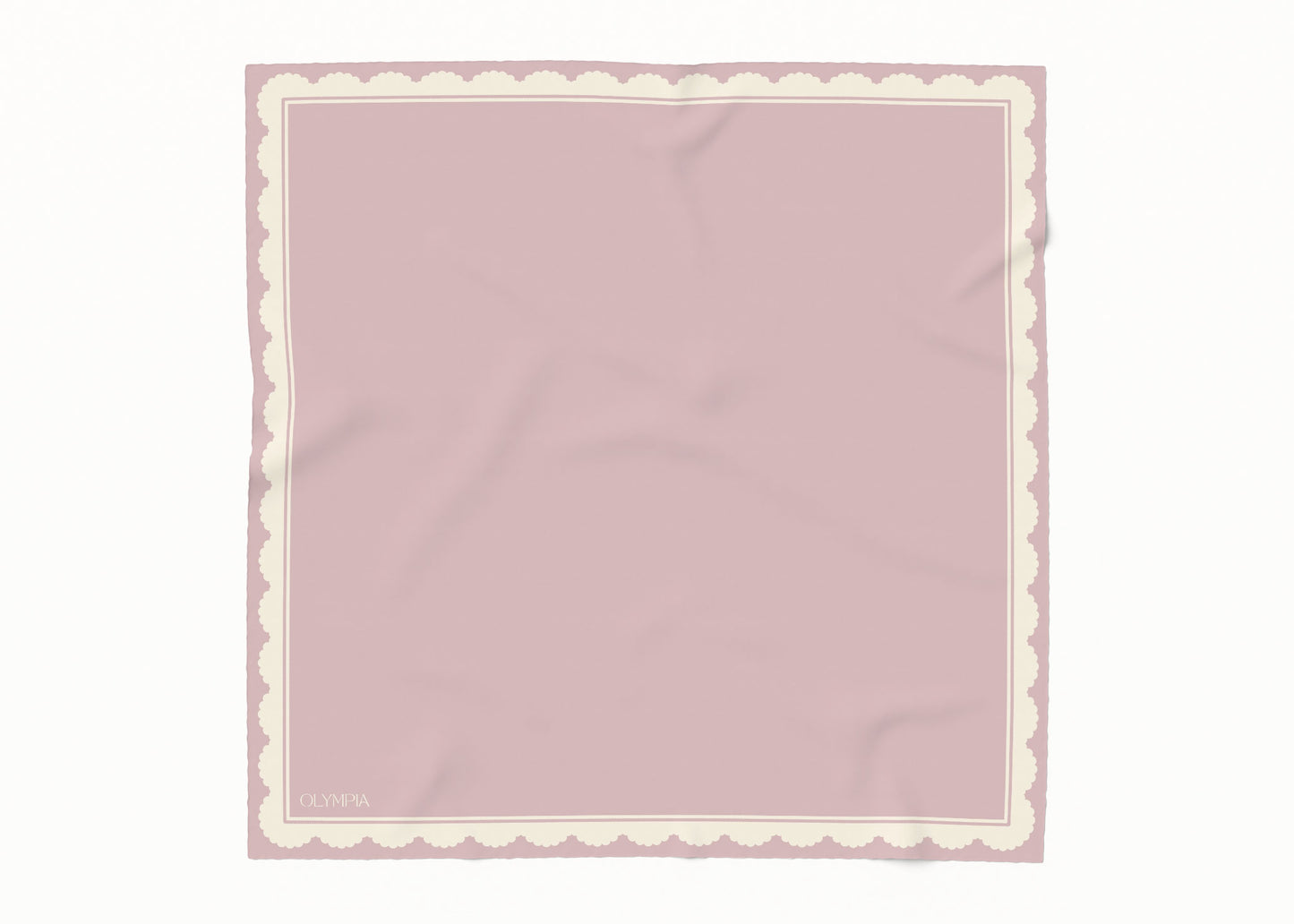 Florence Lavender Lace Silk Cotton Scarf - 54x54cm