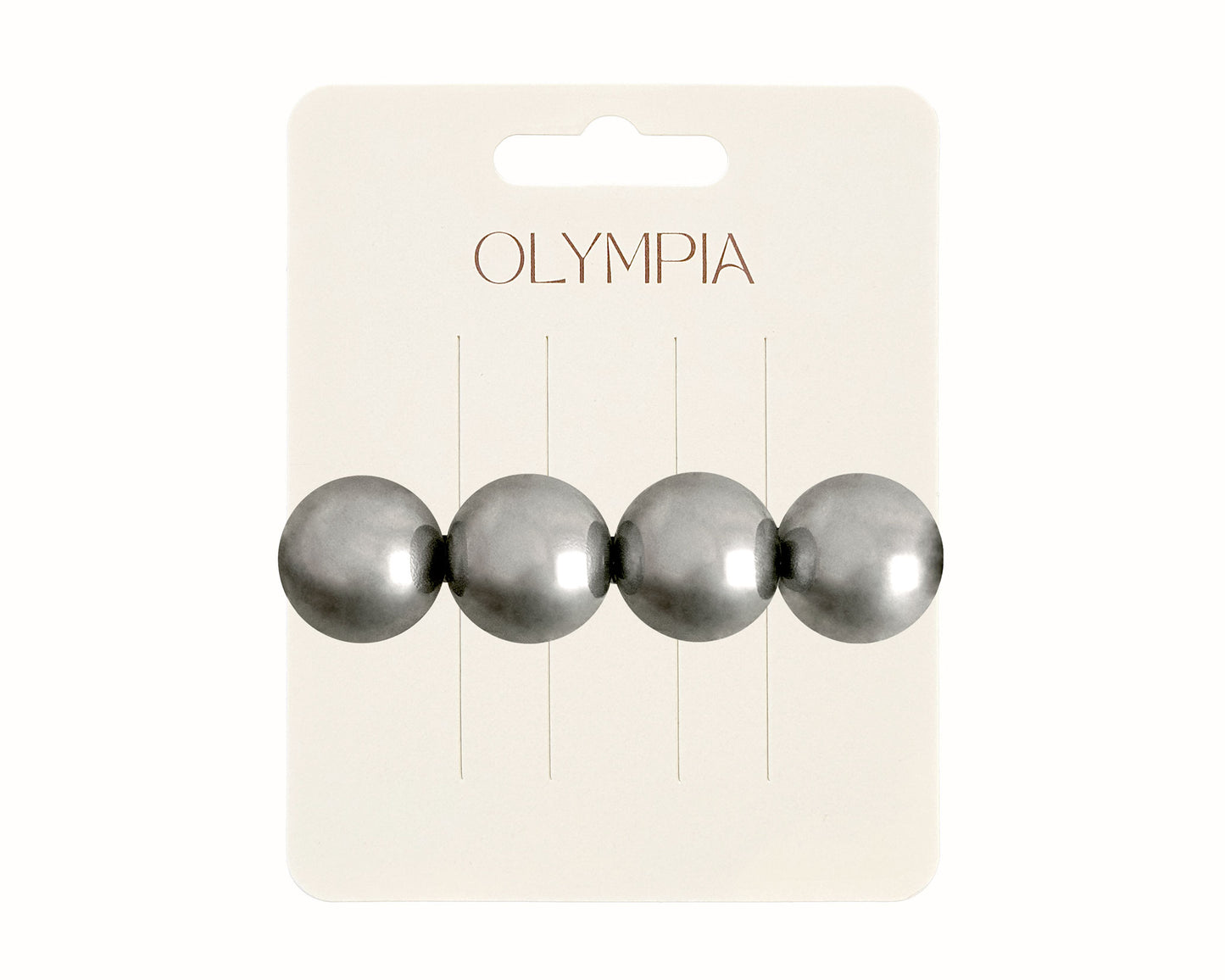 Queenie Pearl Barrette - Grey