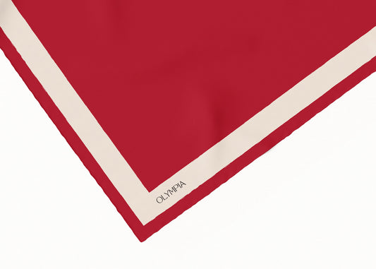 Dimity Salsa Scarf - 89x89cm Silk Twill - Imperfect