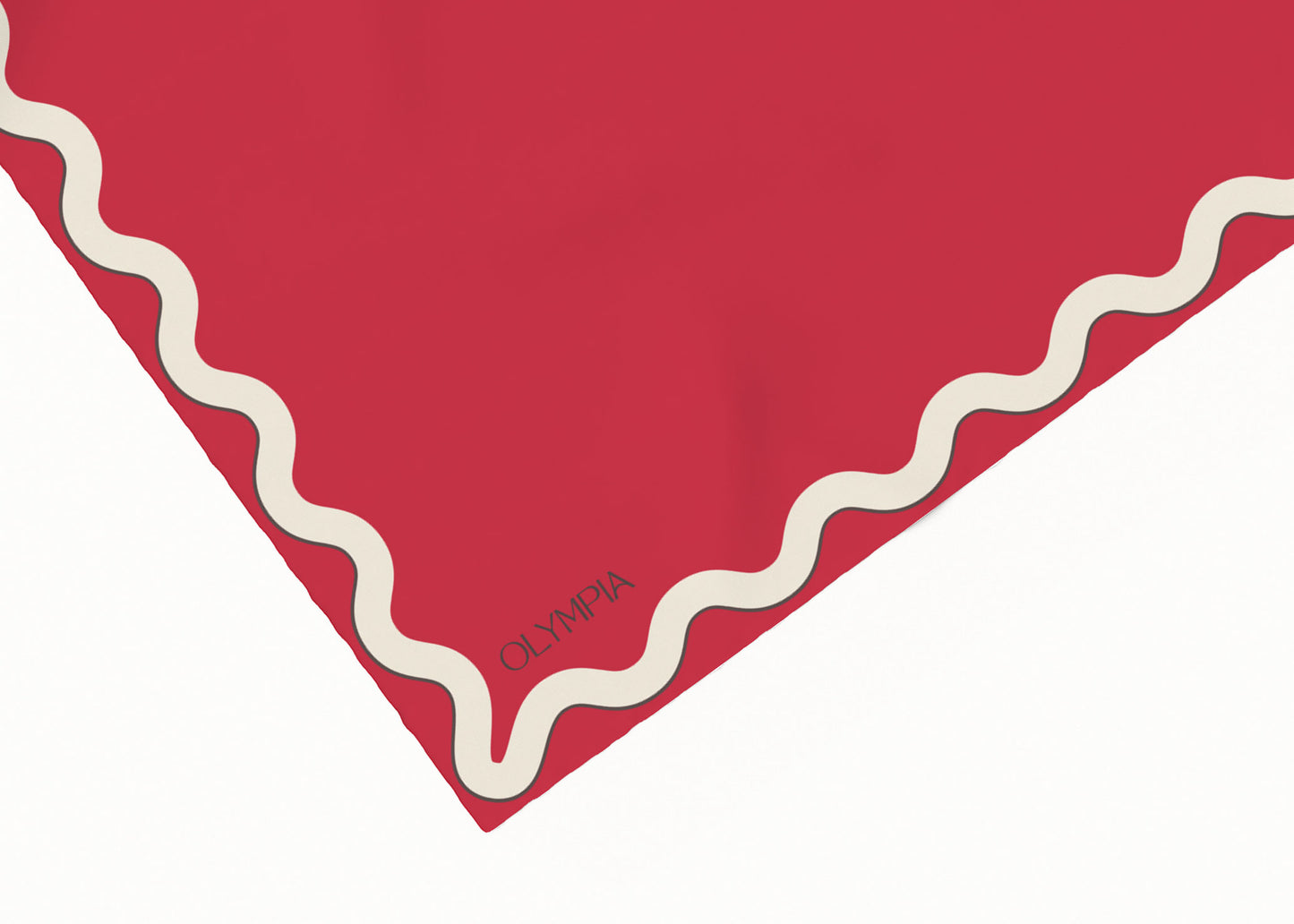 Sophie Hot Tamale Silk Cotton Scarf - 64x64cm
