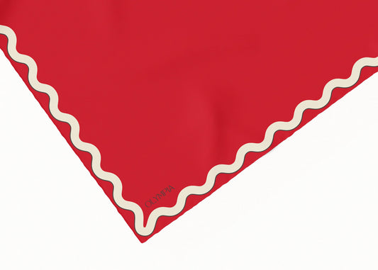 Sophie Hot Tamale Scarf - 89x89cm Silk Twill