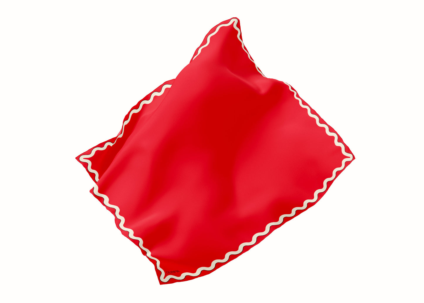 Sophie Wild Poppy Scarf - 89x89cm Silk Twill