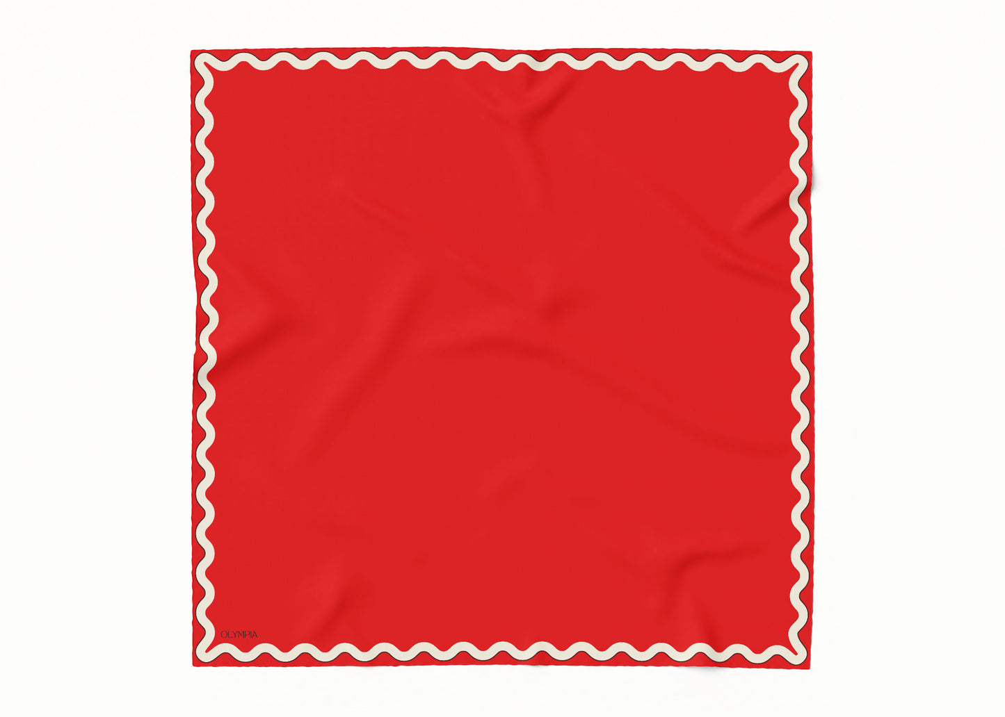Sophie Wild Poppy Scarf - 89x89cm Silk Twill