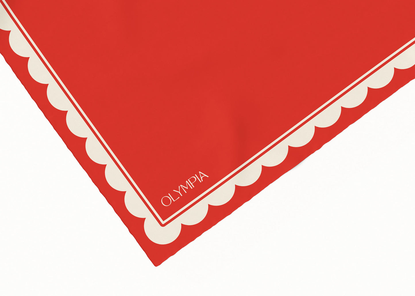 Matilda Candy Apple Scarf - 54x54cm Silk Cotton