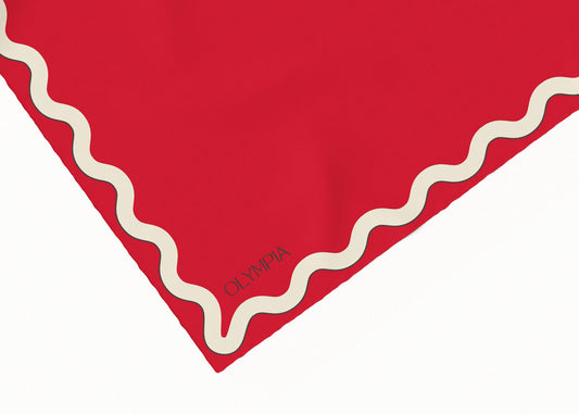 Sophie Hot Tamale Scarf - 54x54cm Silk Cotton