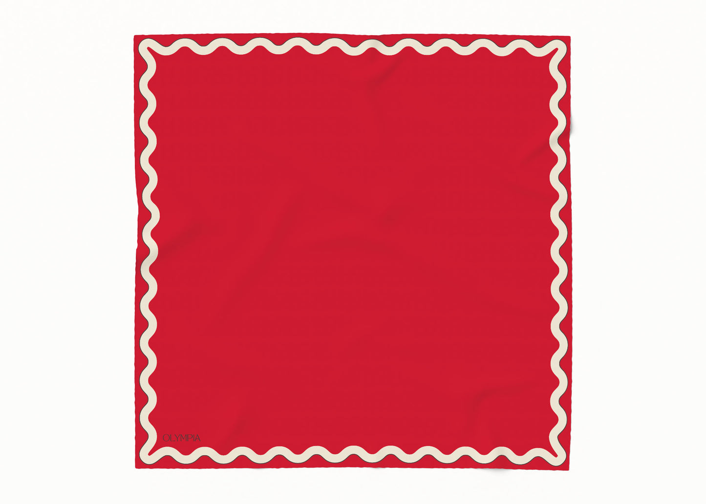 Sophie Hot Tamale Silk Cotton Scarf - 54x54cm (NEW)