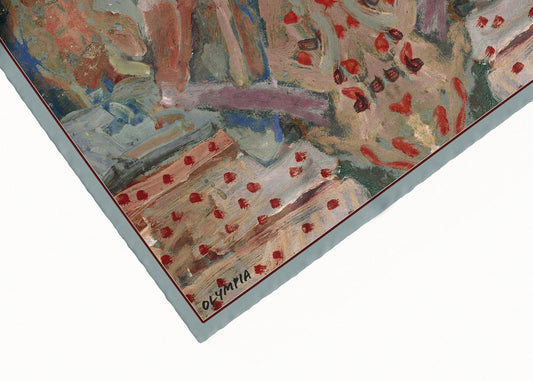 Sabine Azur Scarf (Limited Edition) - 89x89cm Silk Twill