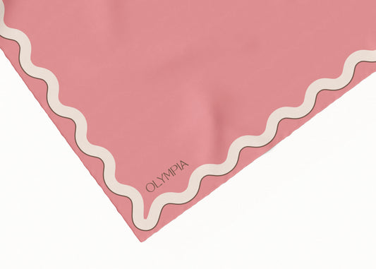 Sophie Vintage Rouge Scarf - 54x54cm Silk Cotton