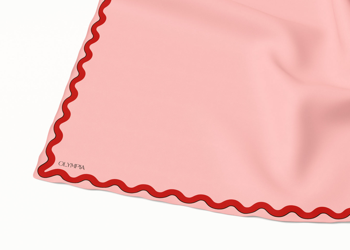 Sophie Macaron/Cherry Scarf - 89x89cm Silk Twill - Imperfect