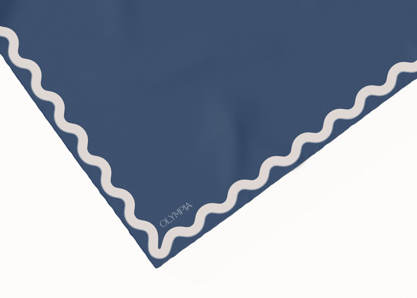 Sophie Washed Denim Scarf - 89x89cm Silk Twill