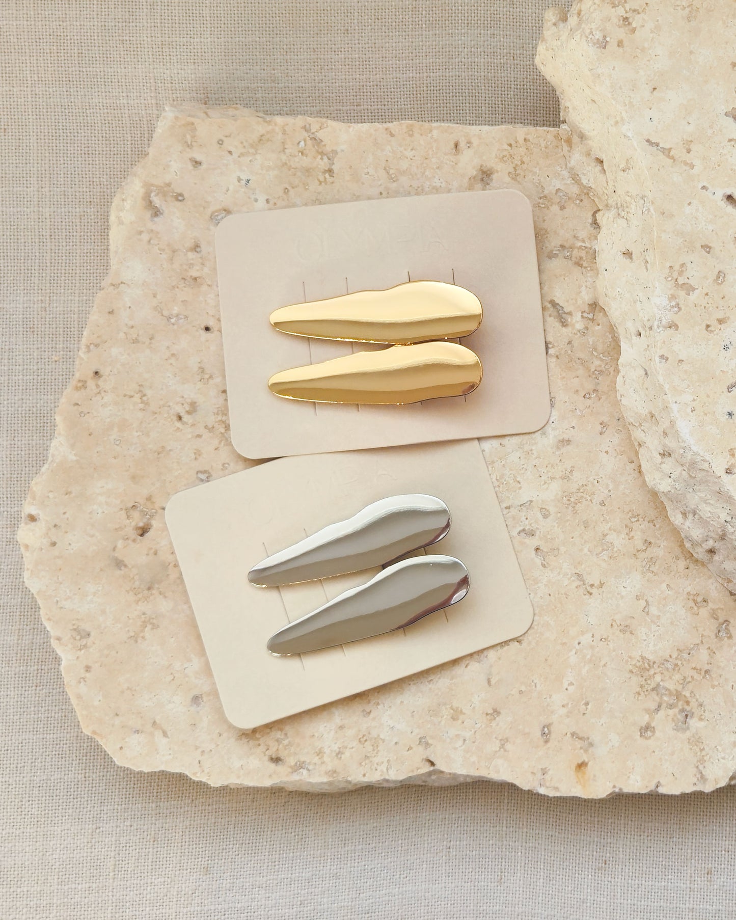 Vera Hair Clips - Silver
