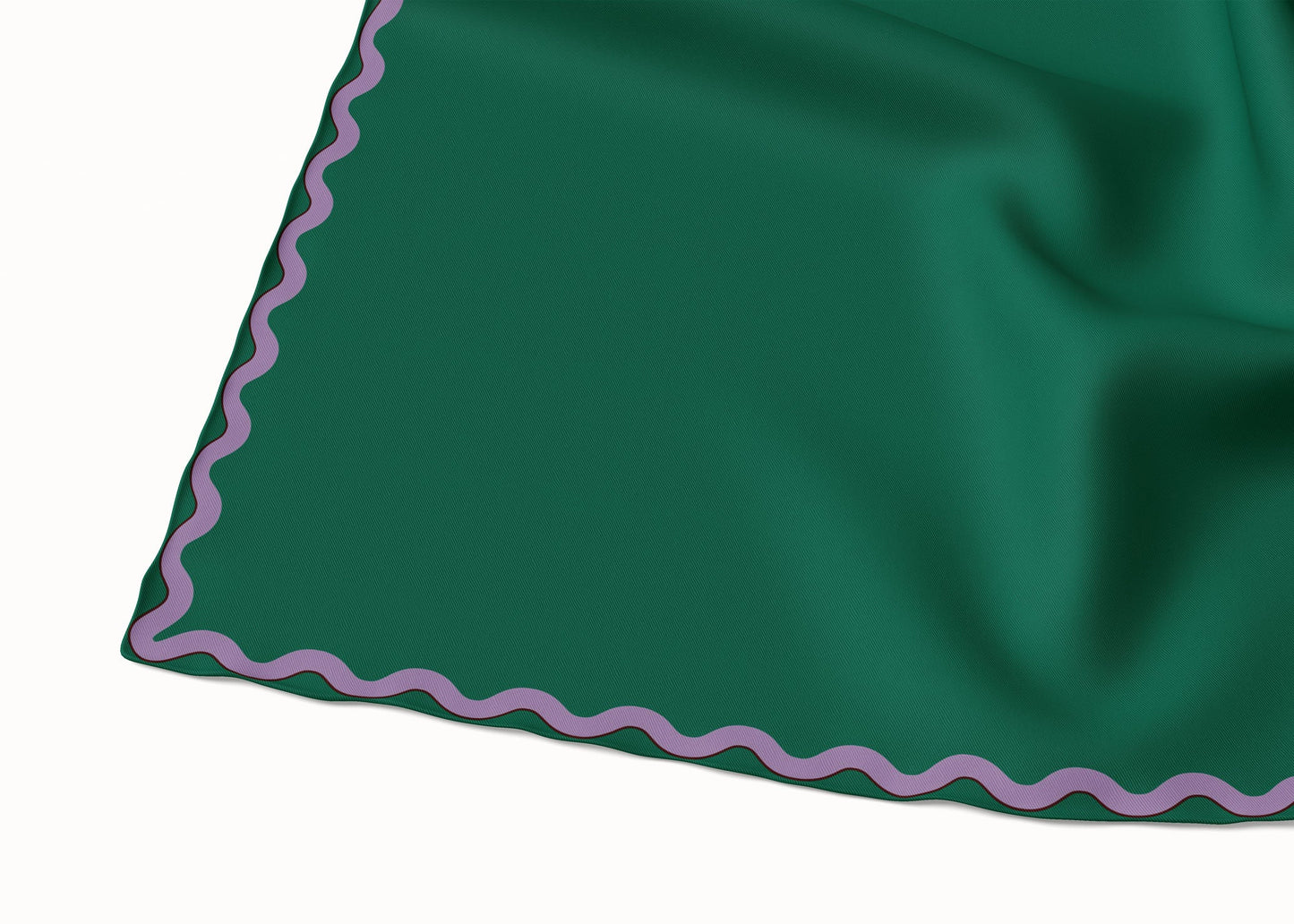 Sophie Emerald/Lilac Scarf - 89x89cm Silk Twill - Imperfect