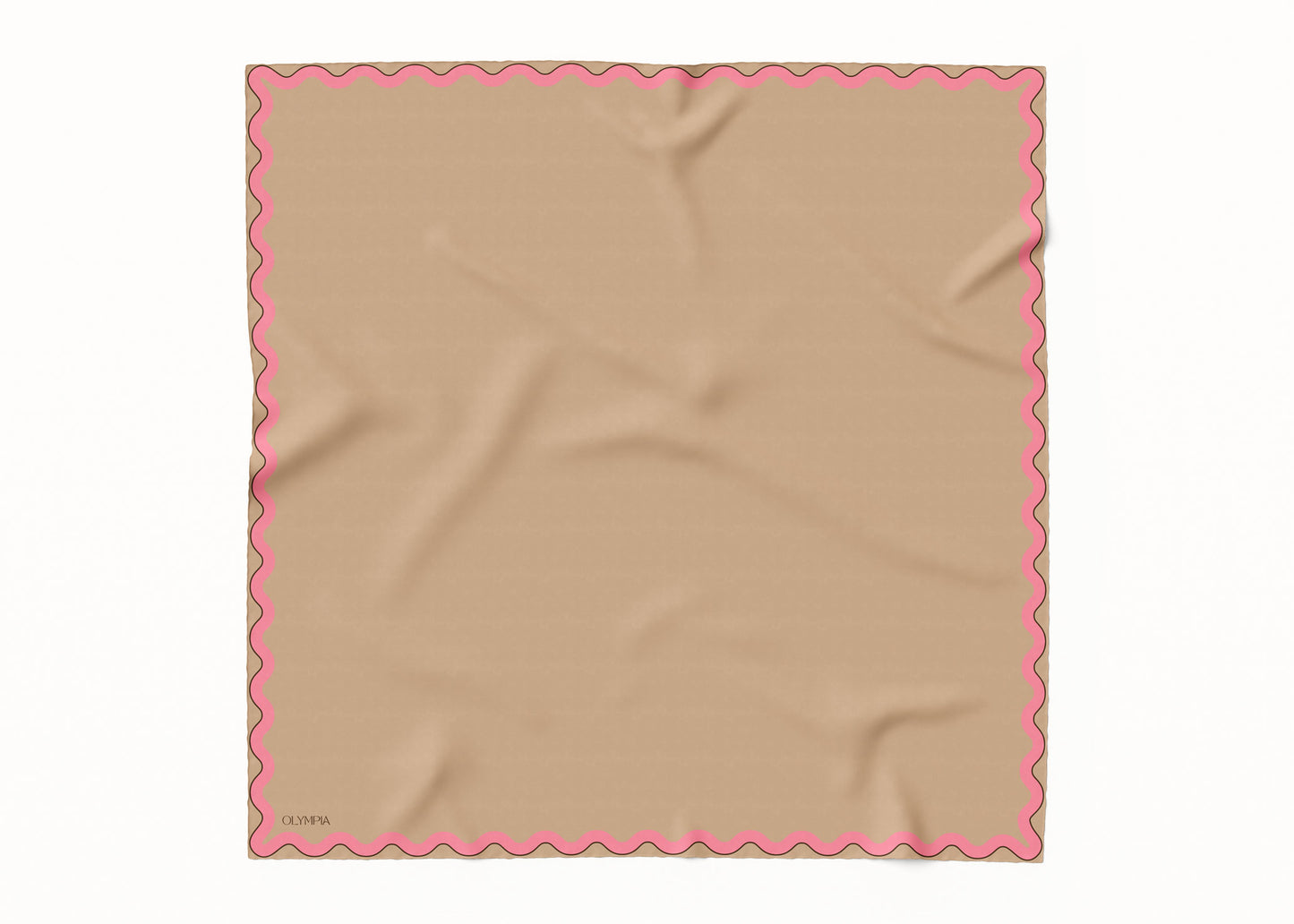 Sophie Biscuit/Bubblegum Silk Scarf - 89x89cm