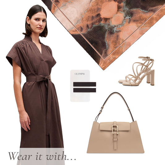 Winona Scarf - 89x89cm Silk Twill - Limited Edition (NZ) - Imperfect