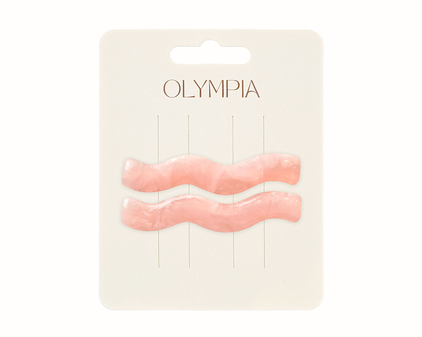 Zephyr Hair Clips - Peachy Pink