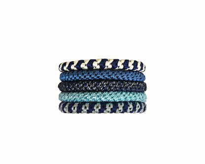 Alba Hair Ties - Blue Mix