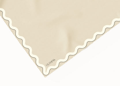 Sophie Linen/Half Ricecake v2 Scarf - 89x89cm Silk Twill