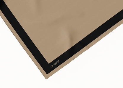 Pia Antelope/Ebony Silk Scarf - 89x89cm - Imperfect