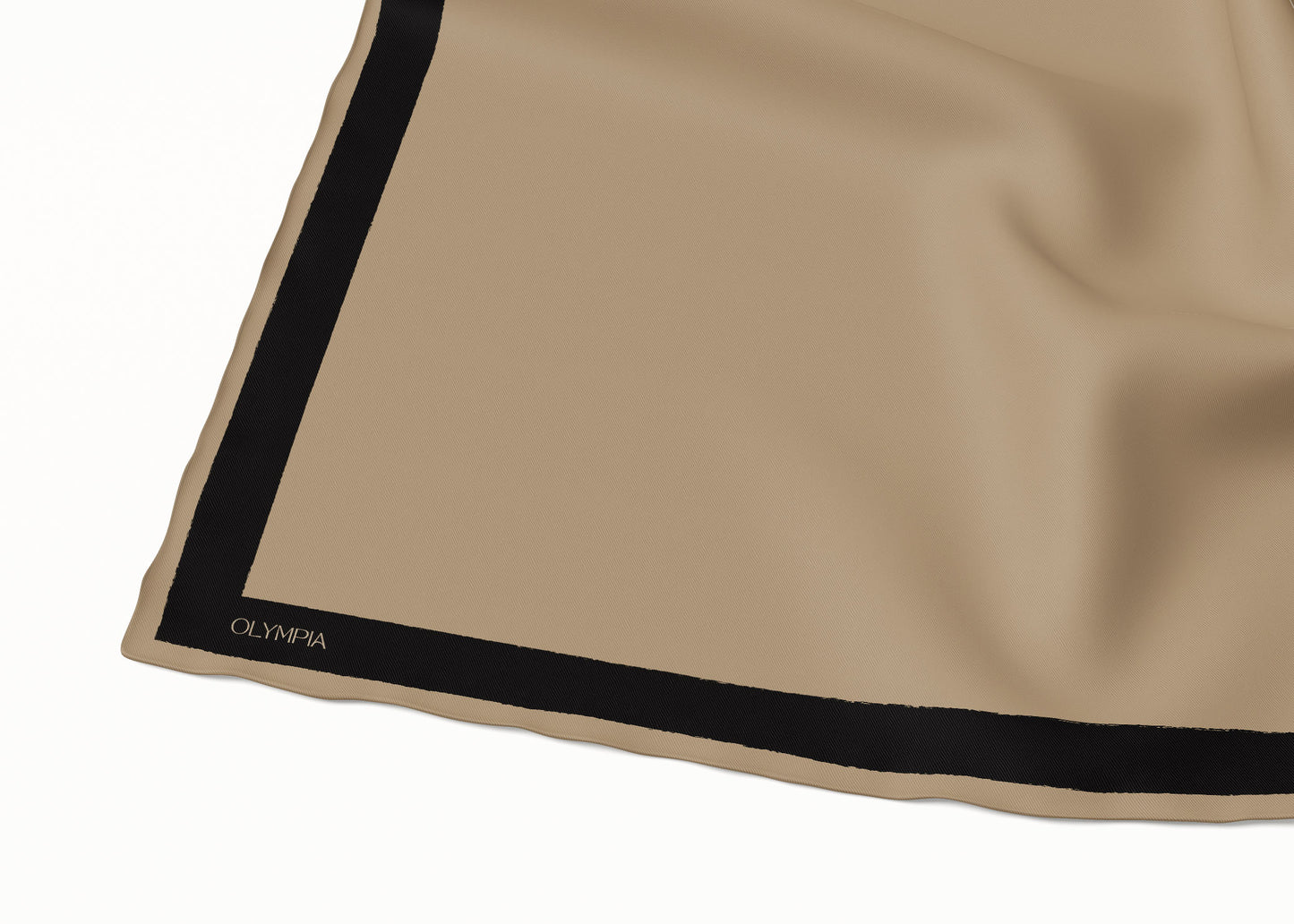 Pia Antelope/Ebony Silk Scarf - 89x89cm - Imperfect