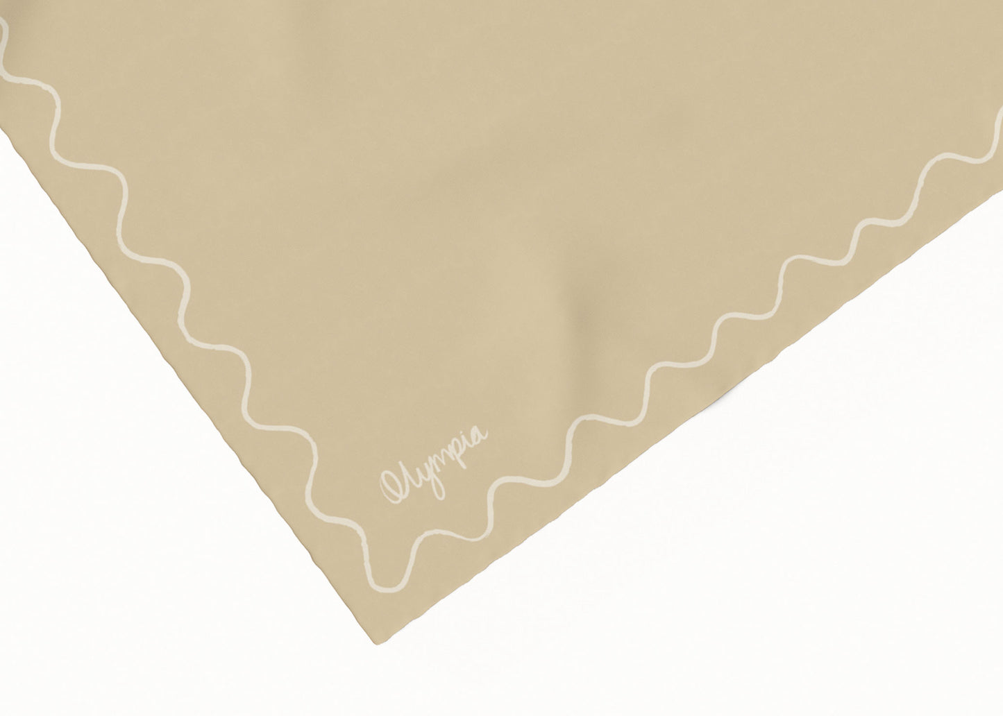 Emilia Desert Sand Silk Cotton Scarf - 54x54cm - Imperfect