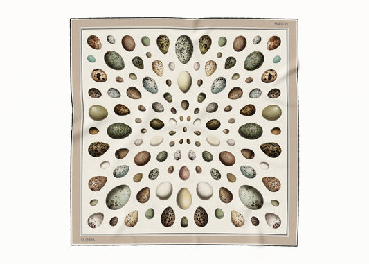 Gaia Beige Scarf (Collector's Edition) - 89x89cm Silk Twill