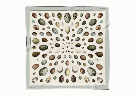 Gaia Aqua Silk Scarf (Collector's Edition) - 89x89cm