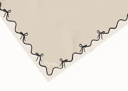 Junie Shell/Black/Cream Cotton Scarf - 54x54cm