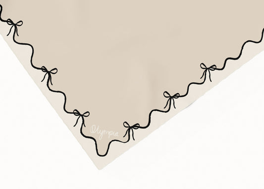 Junie Shell/Black/Cream Cotton Scarf - 54x54cm