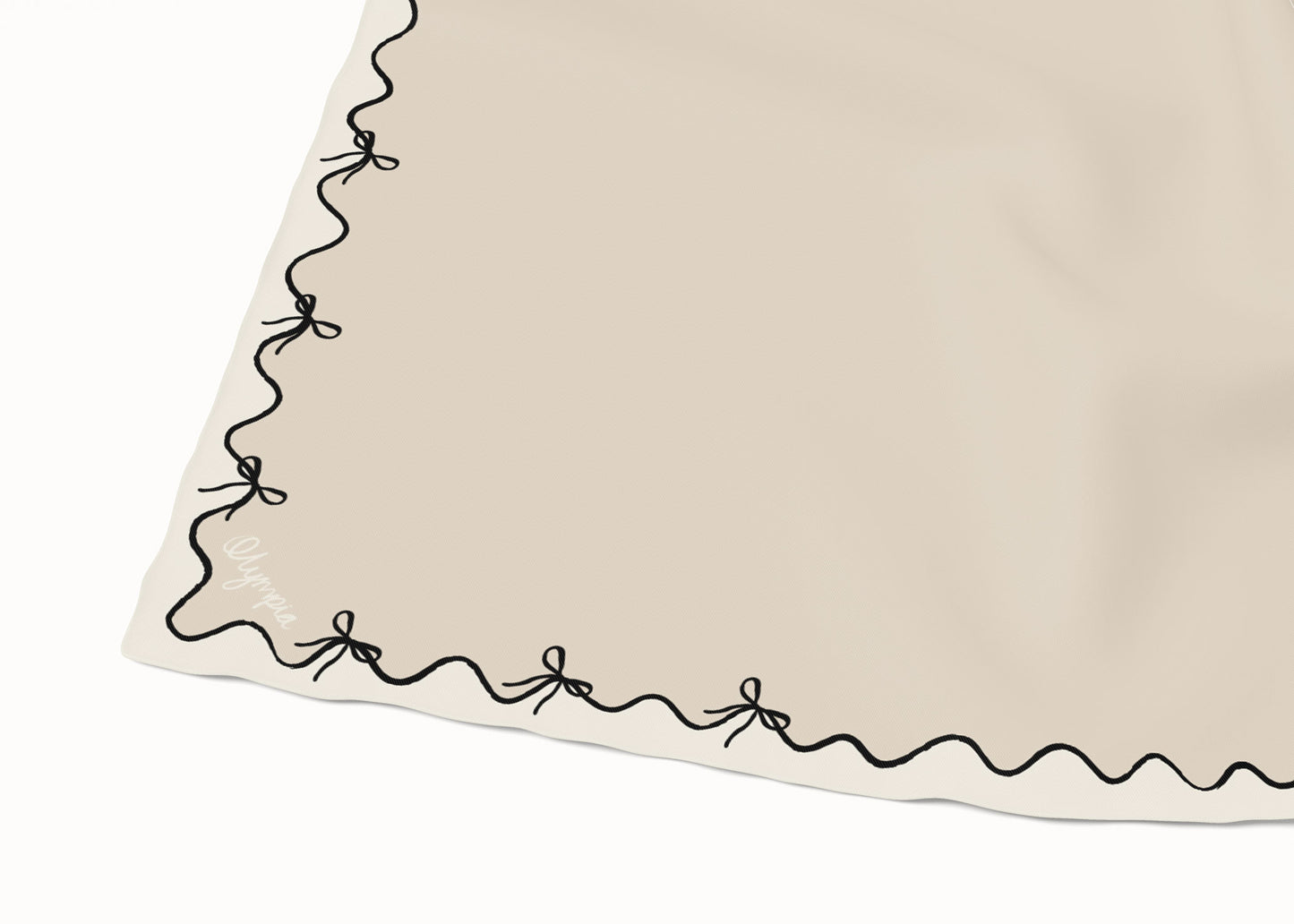 Junie Shell/Black/Cream Cotton Scarf - 54x54cm