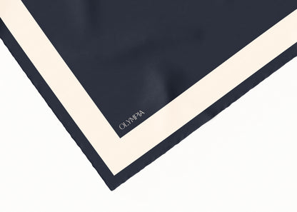 Imelda Galaxy/Coconut Milk Scarf - 89x89cm Silk Twill