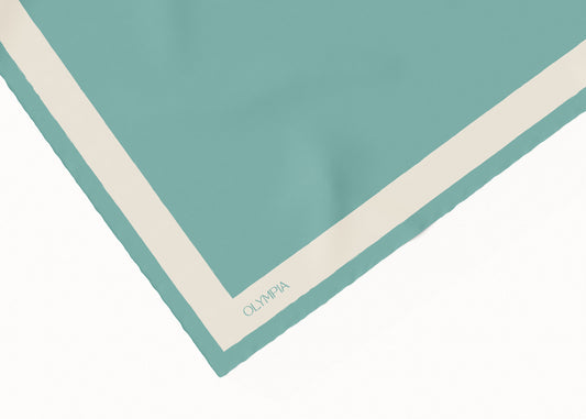 Dimity Lagoon v2 Silk Scarf - 89x89cm
