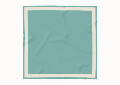 Dimity Lagoon v2 Silk Scarf - 89x89cm