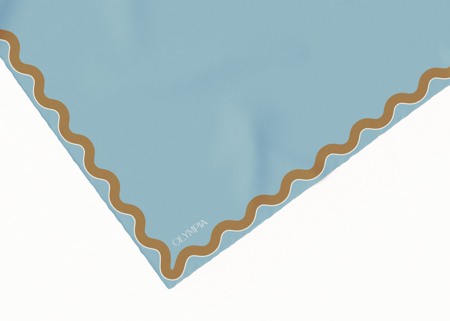Sophie Bluebird/Croissant Scarf - 89x89cm Silk Twill