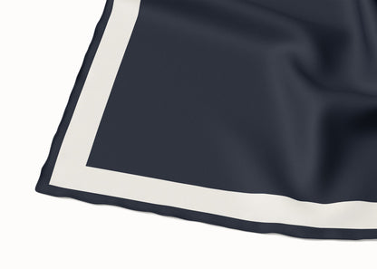 Imelda Galaxy/Coconut Milk Silk Scarf - 89x89cm - Imperfect